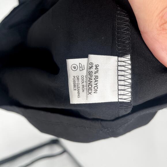 Milk Nursing Black 3/4 Sleeve Nursing Tie Front Dress // S - Picture 5 of 6